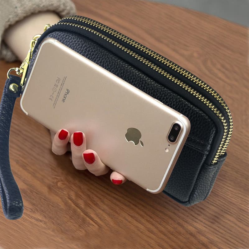 レディース二つ折り財布 上質レザー使用コンパクト二つ折り財布